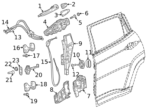 Rear Door for 2021 Jeep Compass #2