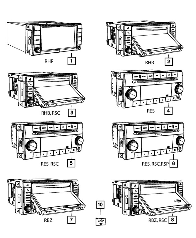 5091183AB - Electrical: Multi Media Radio for Mopar Image