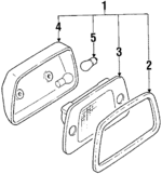 784701080 - Electrical: High Mount Lamp for Subaru Image