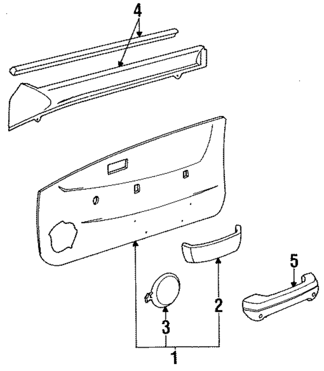 6765016100C0 - : Door Interior Trim Panel for Toyota Image