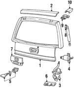 74870SD4003 - Body: Trunk Lock Actuator Motor for Honda: Civic, Wagovan Image