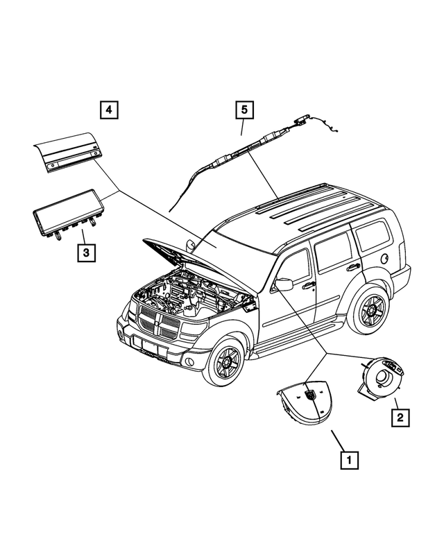 68339336AB - Electrical: Clockspring for Mopar Image