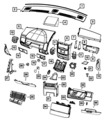 1DS51BD5AB - : Instrument Panel Cover for Mopar Image