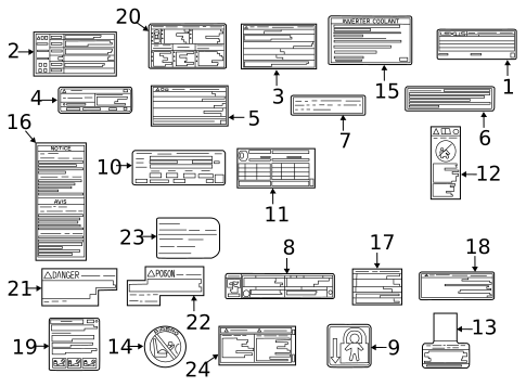 Labels for 2020 Lexus NX300 #0