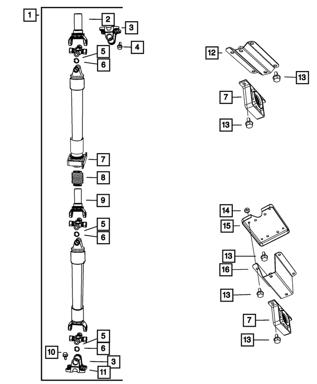 52123386AC - : Drive Shaft for Mopar Image