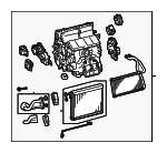 8705053240 - HVAC: AC &amp; Heater Assembly for Lexus: IS300, IS350, IS500 Image