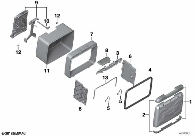 46547677390 - : Protective Moldings, Bottom for BMW-Motorrad Image