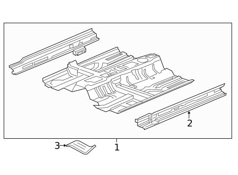 Floor & Rails for 2015 Acura RLX #0