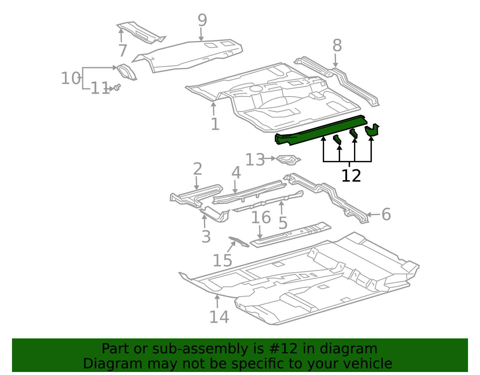 Floor Side Rail 57402-35908 | OEM Parts Online