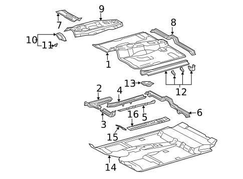 Floor & Rails for 2009 Toyota 4Runner #0