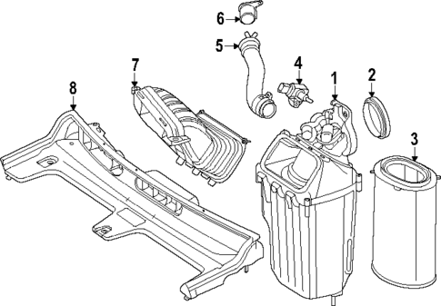 Air Intake for 2025 Mercedes-Benz GLC63 AMG S E Performance #1