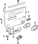 15022217 - Body: Door Trim Panel for Cadillac: Escalade | GMC: Yukon Image