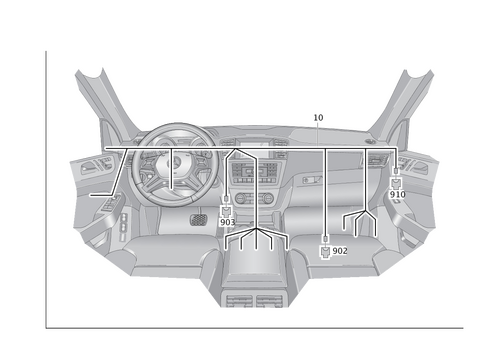 Cockpit Wiring Harness for 2017 Mercedes-Benz GLE550e #0