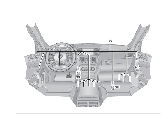 38270204 - Electrical Equipment and Instruments: Connecting Cable for Mercedes-Benz Image
