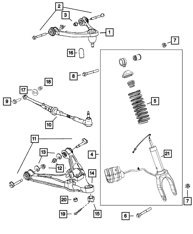 5181673AE - Rear Suspension: Rear Suspension Spring And Shock Assembly for Mopar Image