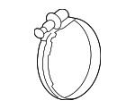 9611110800 - Engine: Intake Hose Clamp for Toyota Image