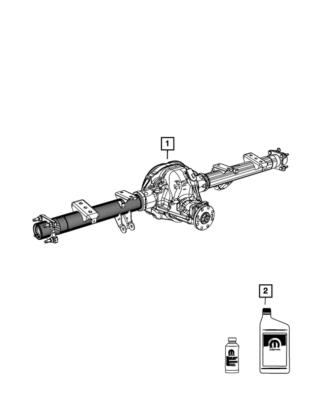 68045277AB - Rear Axle; Corporate 235 MM; Differential and Drive Line: Service Rear Axle for Mopar Image