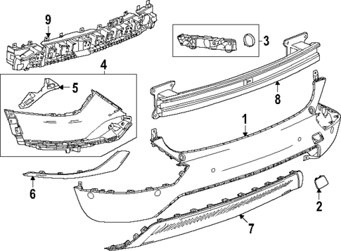 Bumper & Components - Rear for 2025 Cadillac OPTIQ #0
