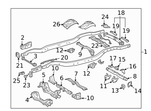 Frame & Components for 2009 Toyota Land Cruiser #0