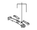 5120960200 - Body: Rear Cross-member for Toyota: Land Cruiser Image