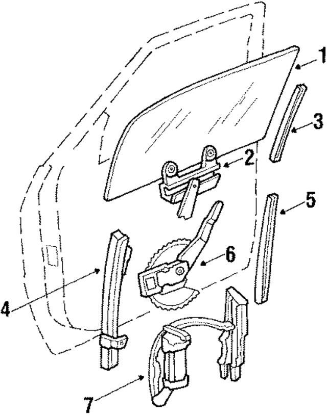 4480026 - Body: Window Regulator for Mopar Image