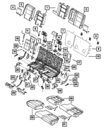 68086222AA - Interior Trim: Seat Back Foam, Bolster for Mopar Image