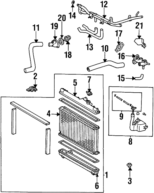 1653374260 - : Radiator Upper Bracket for Toyota Image