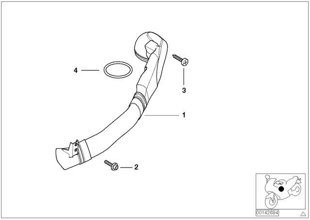 13711341065 - : Air Duct for BMW-Motorrad Image