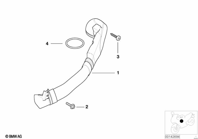 13711341065 - Fuel System: Air Duct -  for BMW-Motorrad Image image