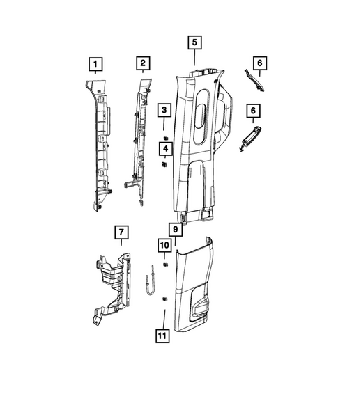 Panels - Moldings - Scuff Plates, Pillar, Cowl, 1/4 Panel Trim and Cargo Covers for 2026 Jeep Wrangler #2