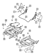 5093570AA - Interior Trim: Recliner Handle, Right for Mopar Image