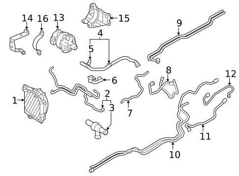 Radiator & Components for 2023 Volvo V60 #22