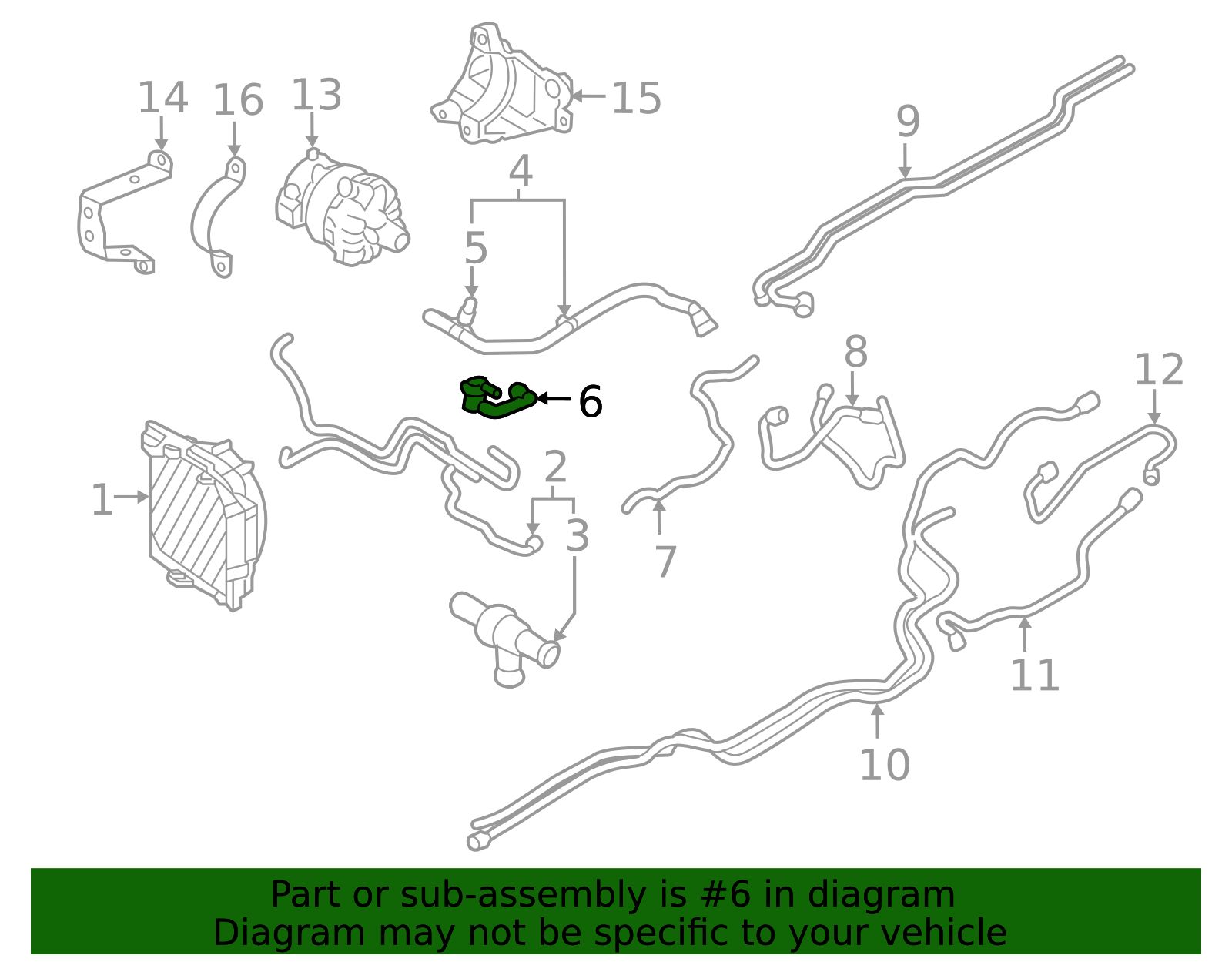 31686557 - Engine Coolant Hose - 2016-2019 Volvo | Volvo OEM Parts Direct