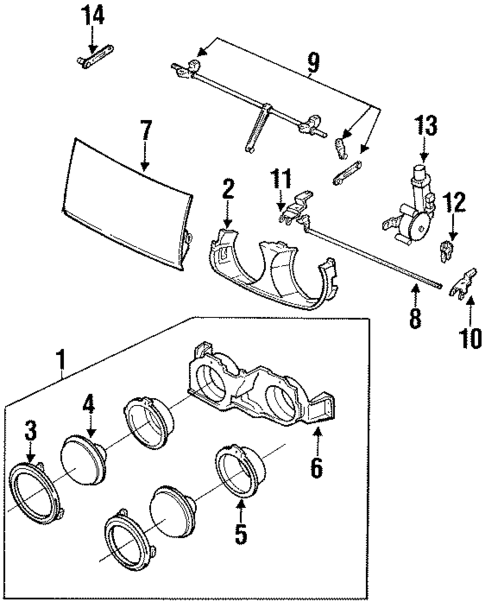 Headlamp Components for 1990 Isuzu Impulse #0