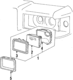 EOMY13008B - Electrical: Headlamp Assembly for Mercury: Colony Park, Grand Marquis, Marquis Image