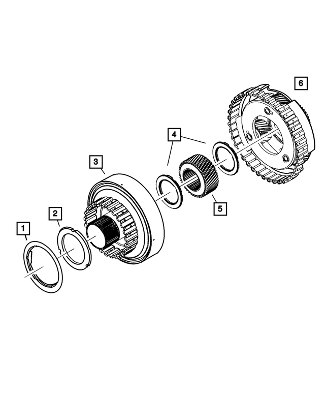 4799459 - Automatic Transmission Multi-Speed: Needle Roller Thrust Bearing for Mopar Image