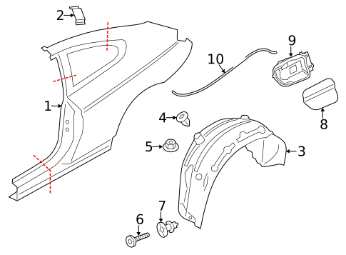 Quarter Panel & Components for 2013 BMW 650i xDrive #1