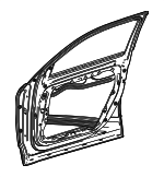 2437201500 - : Door Shell for Mercedes-Benz Image