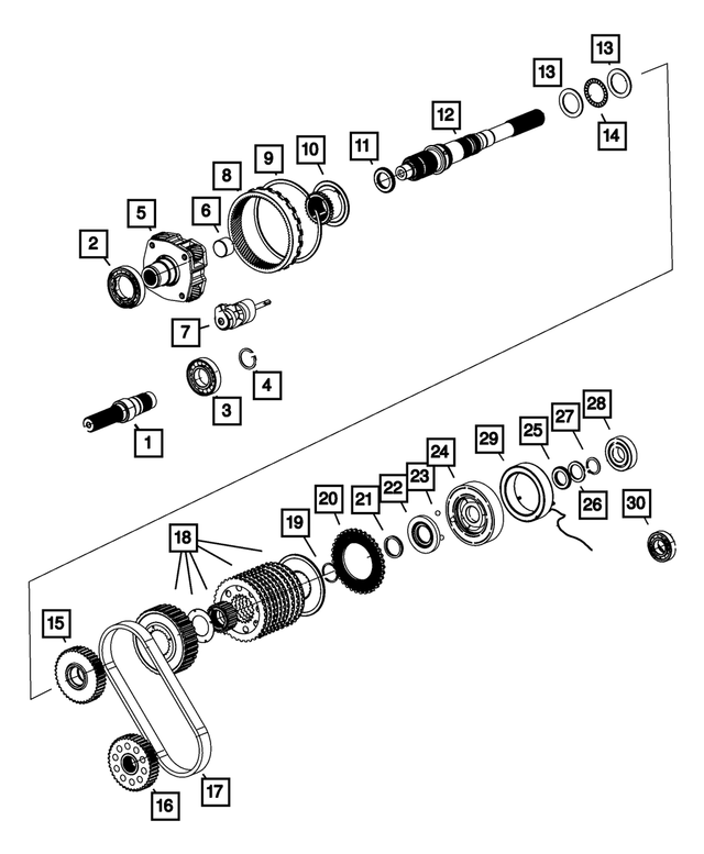 68089689AB - Transfer Case and Power Transfer Unit: Input Gear Bearing for Mopar Image