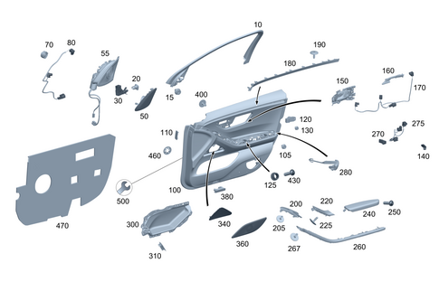 Front Door Trim for 2022 Mercedes-Benz S500 #0