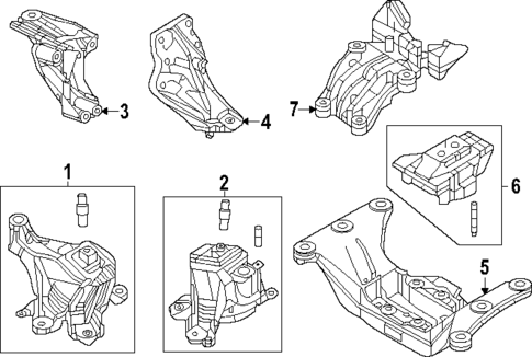 Engine & Trans Mounting for 2025 Mazda CX-90 #0