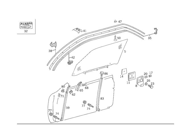 1247200847 - : Retaining Rail for Mercedes-Benz Image