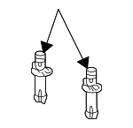 YF1Z54610A16BAB - Body: Headrest Sleeve for FORD Image