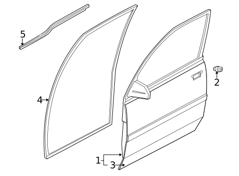 Door & Components for 2001 Chevrolet Tracker #2