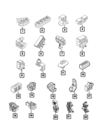 68073208AA - Brakes: Brake Line Clip for Mopar Image