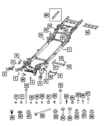 68546561AA - Frame, Bumper and Fascia: Chassis Frame Assembly for Mopar Image