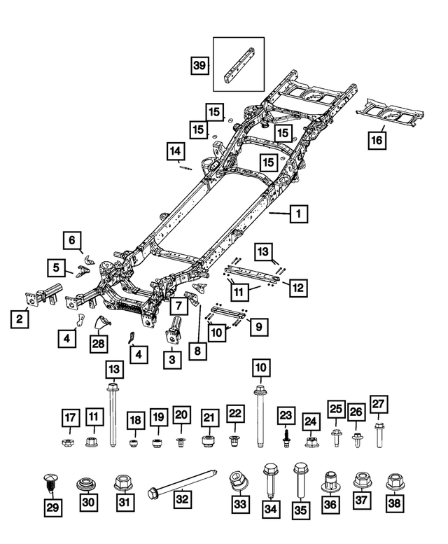 68441828AA - : Engine Mount Bracket for Mopar Image