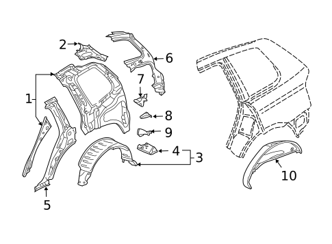 Inner Structure for 2008 Volkswagen Touareg #0