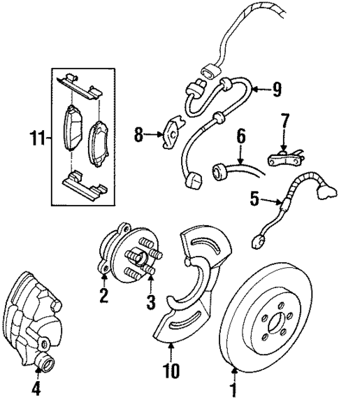 Brake Components for 1998 Cadillac DeVille #0
