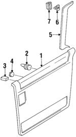 F3XY1227411ECP - Body: Trim Panel for Mercury: Villager Image